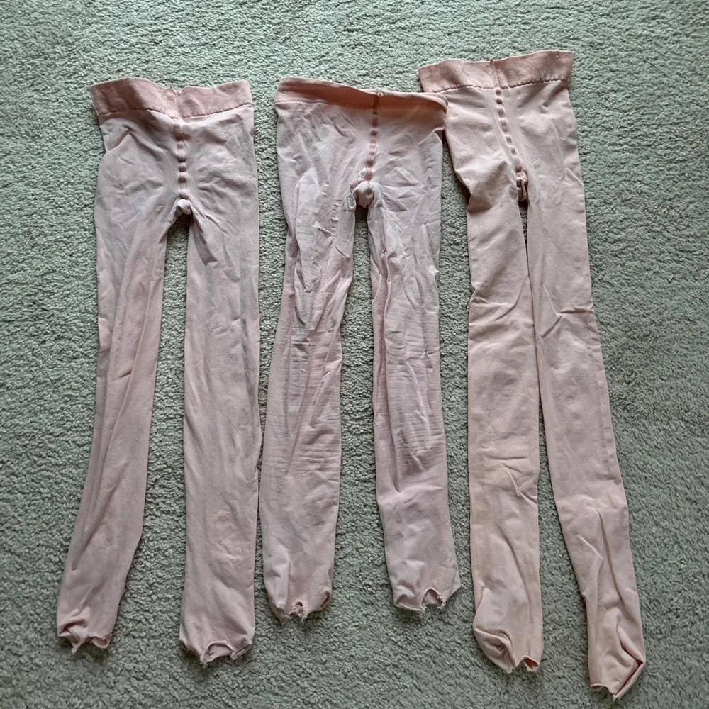 Pink Ballerina Tights Nikolay Grishko Ballet Dance Convertible Adult Med 1 Pair